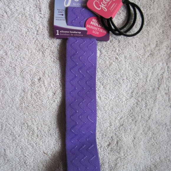 3 Goody Silicone Headwrap Wide Slide Proof Secure Hold Fit Hair Head Bands - Picture 10 of 16